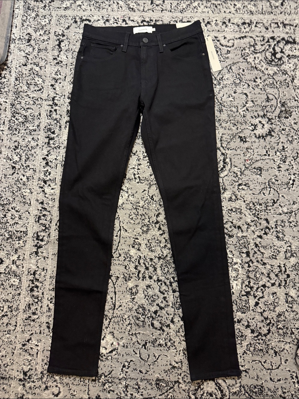 Hudson Jeans Men's Black Skinny Stretch Jeans